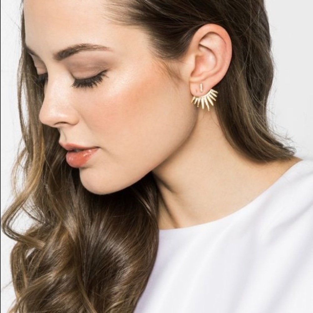 BAUBLEBAR Jumbo Cairo Ear Jackets in Rose Gold