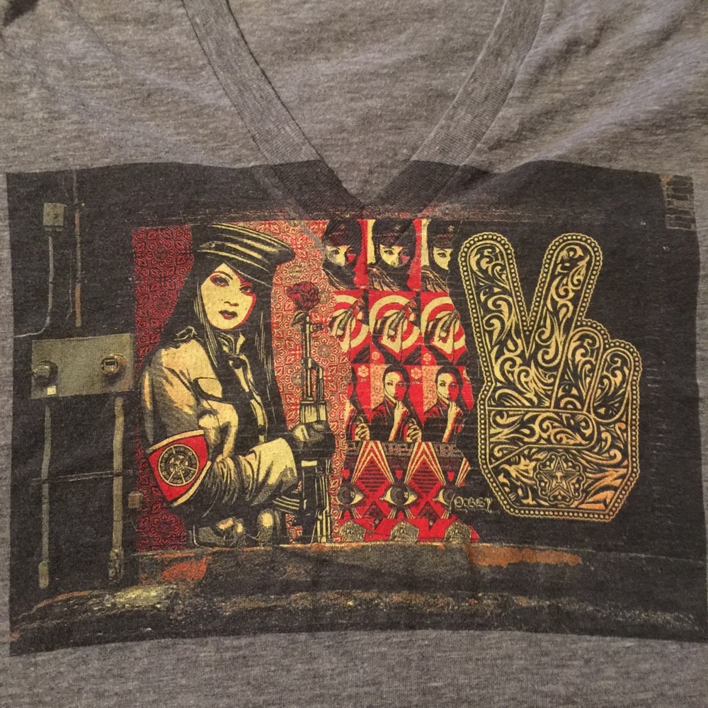 Obey V Neck T