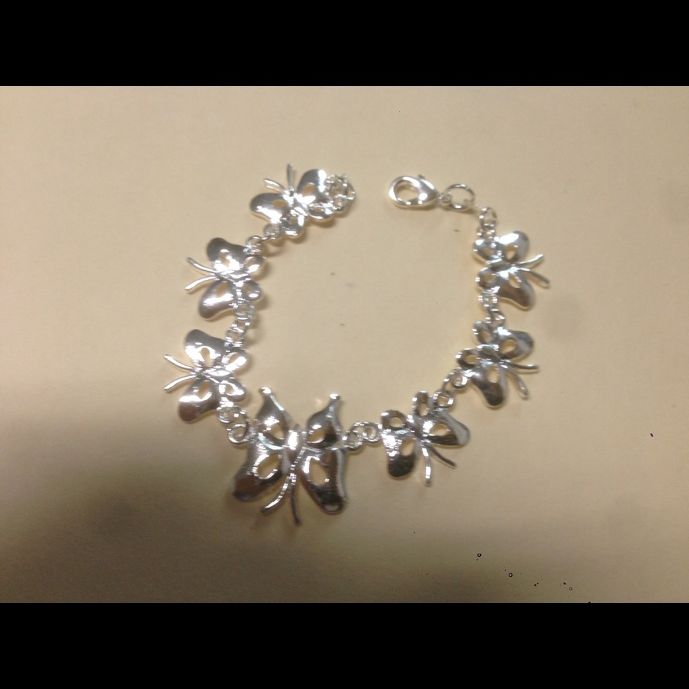 Sterling Silver bracelet butterfly