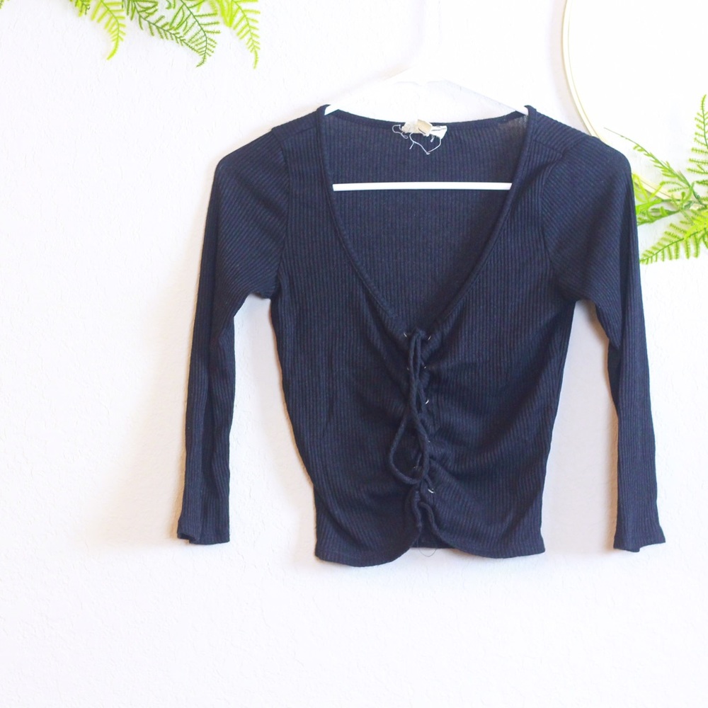 Pacsun black crop top