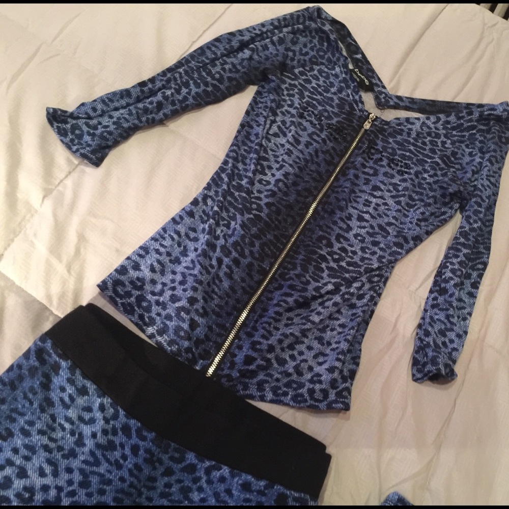 Bebe rhinestone outfit