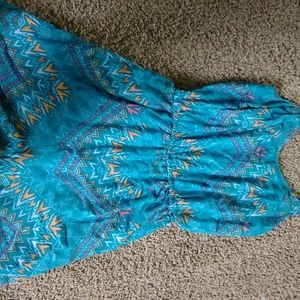 Blue print romper MEDIUM