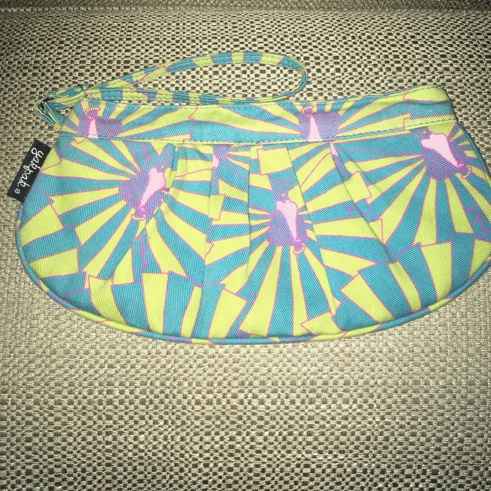 Yak Pak peacock wristlet