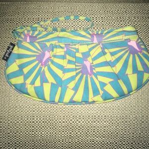 Yak Pak peacock wristlet