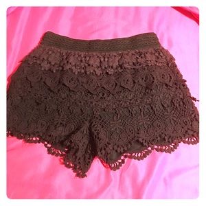 Crochet Lace shorts