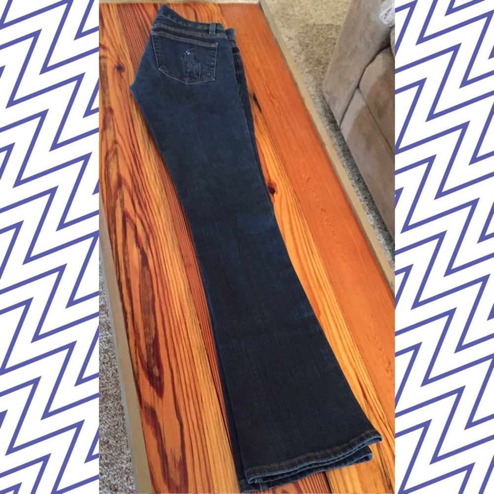Ralph Lauren Dark Bootcut Flare Jeans, size 25