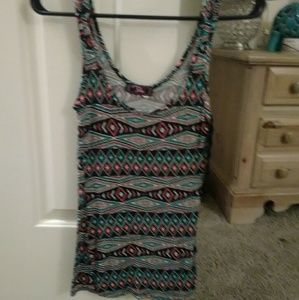 Aztec print tank top