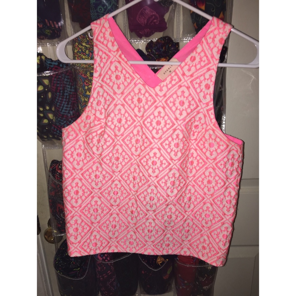 Everly Crisscross Back Sleeveless Pink Top