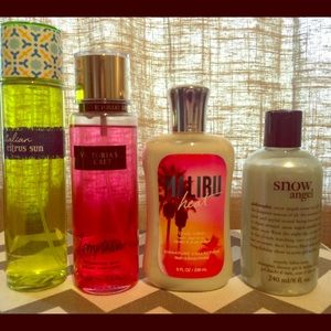 Body spray, lotion and shower gel bundle