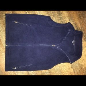 Land's End Sweater Vest Full Zip