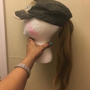 Pony tail hat