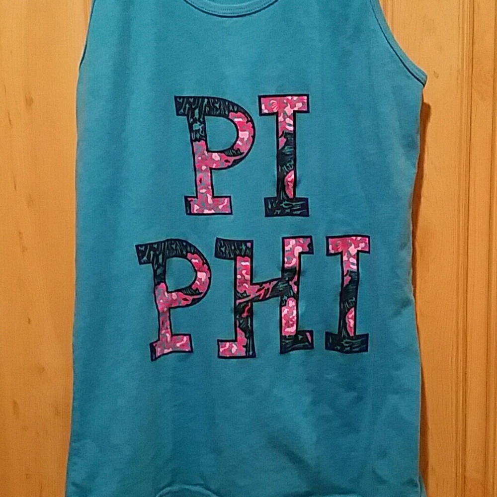 Pi phi floral tank top
