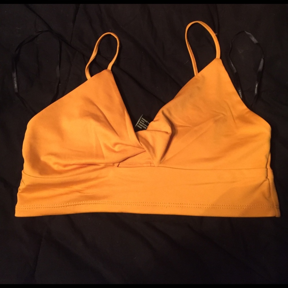 Forever 21 orange crop top