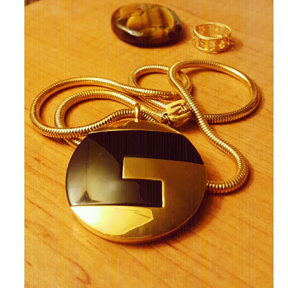 Vintage 1977 Givenchy monogram necklace - Picture 1 of 3