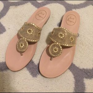 Jack Rogers Capri Etched sandal in bronze