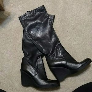 Calvin Klein soledad wedge boots