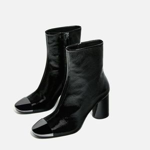 Zara Patent Leather Boot