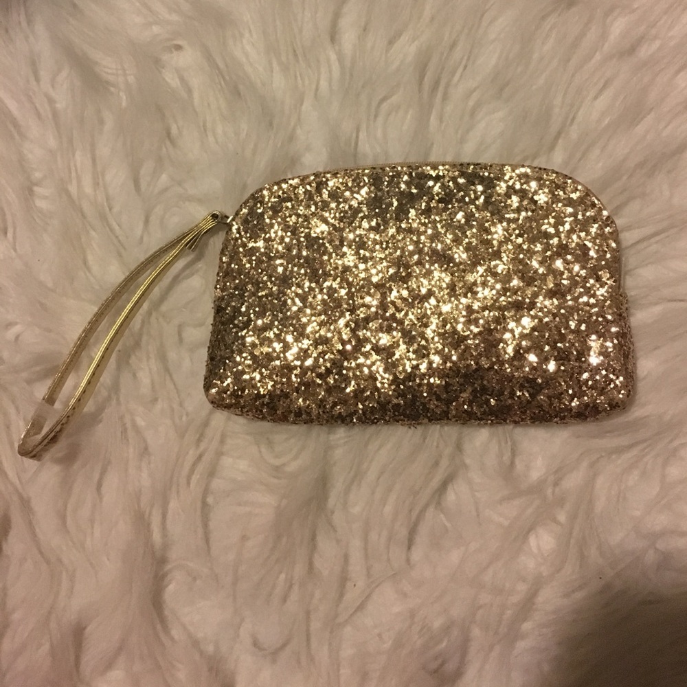 Gold Glitter Clutch
