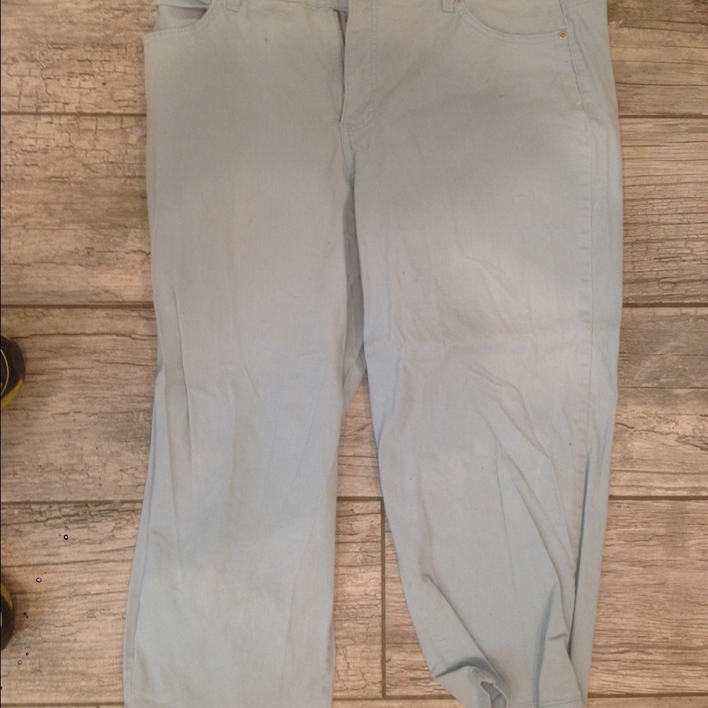 Women's pants light turquoise in 18