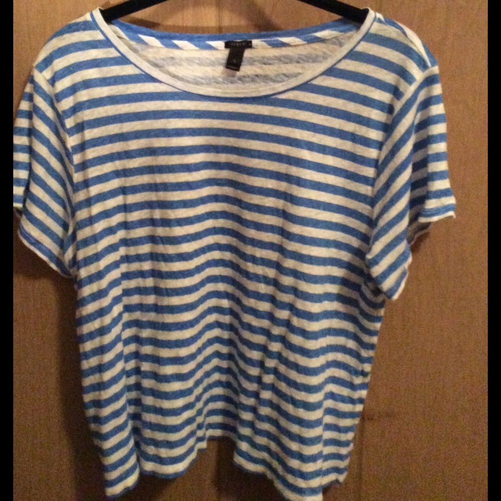 Jcrew striped tee large