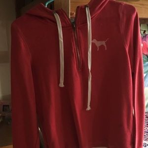 Pink half zip hoodie