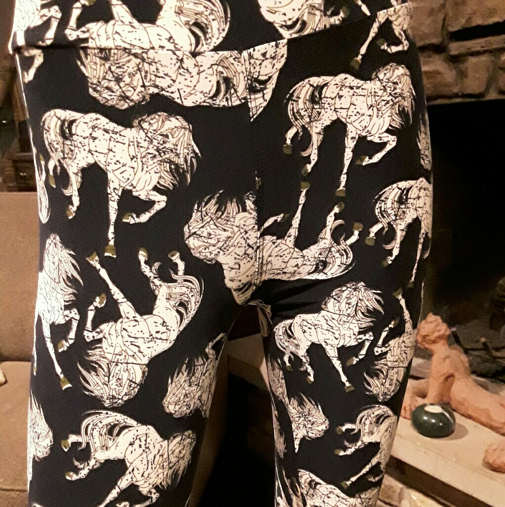 Lularoe Unicorn Rare Stallion leggings