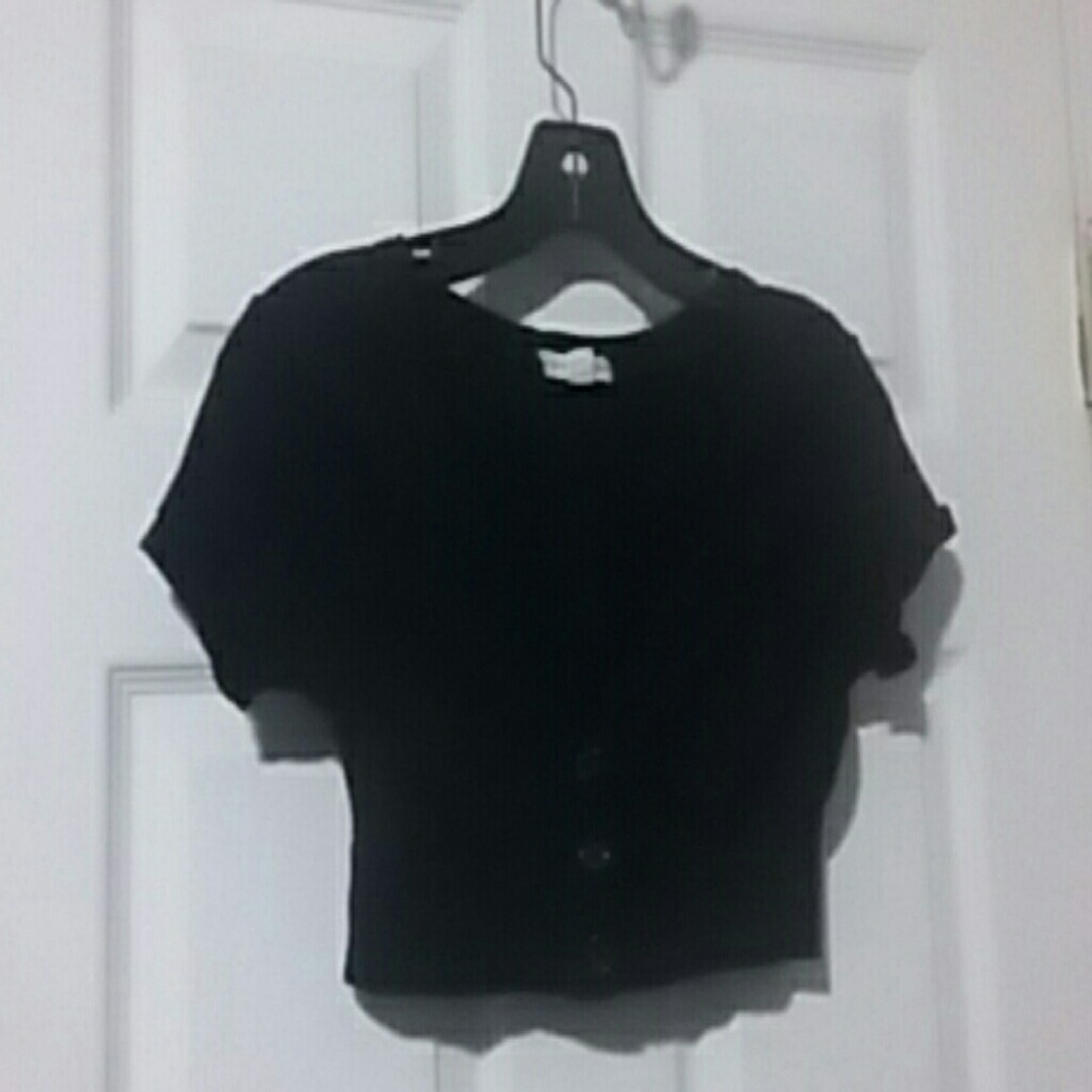 Crop top button up