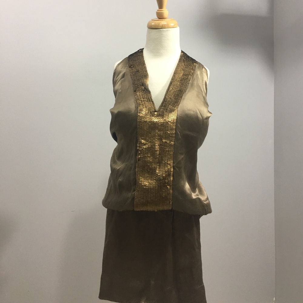 Jaloux Bronze Mini Dress