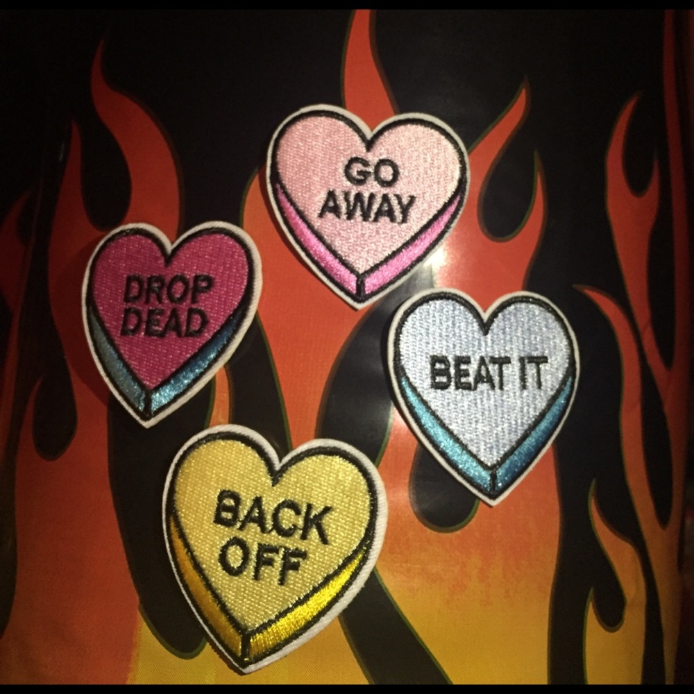 Sassy Sweetheart Valentines Candy Hearts Patch