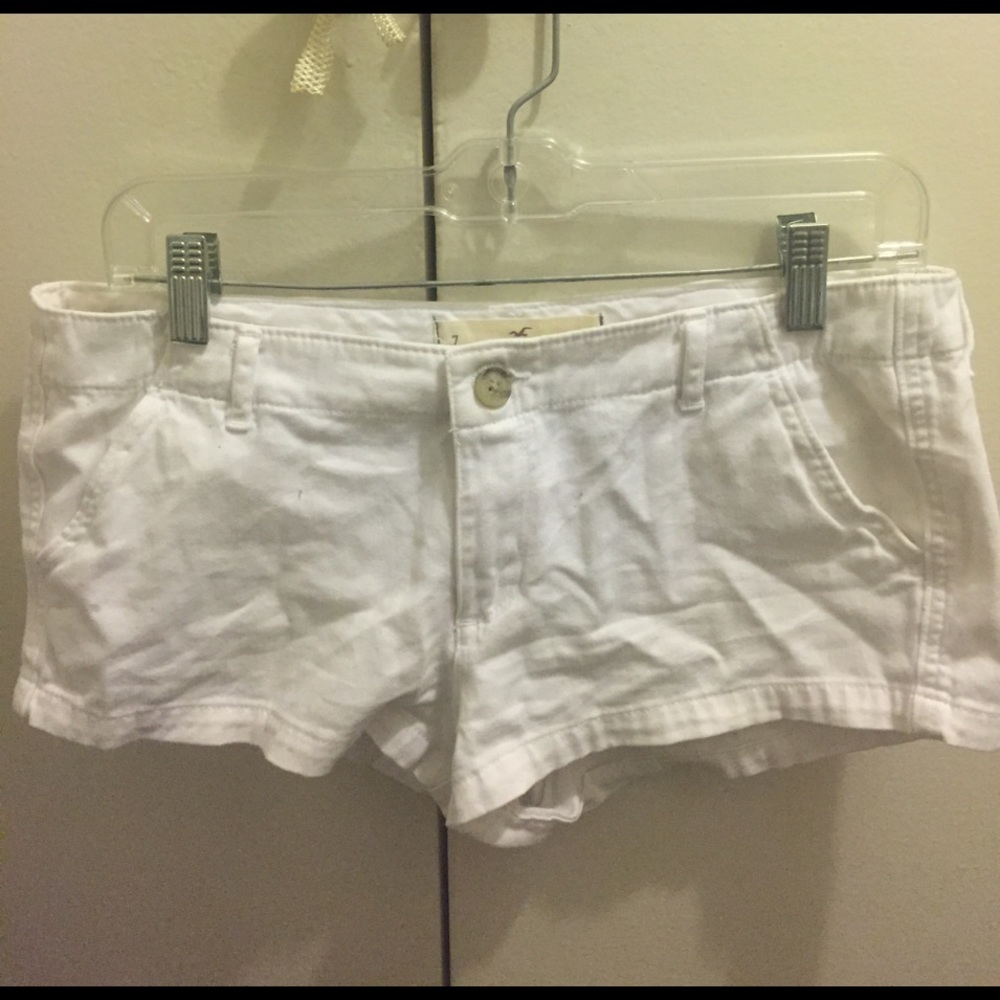 Hollister White Short Shorts