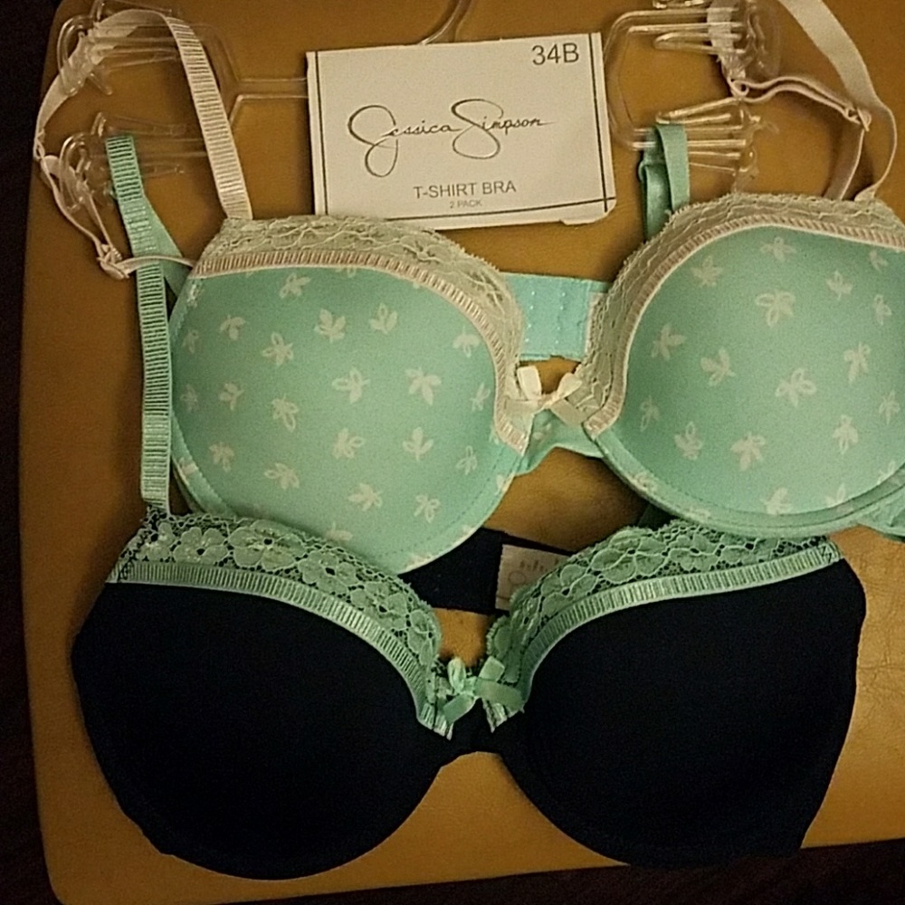 JESSICA SIMPSON T-Shirt  Bra  2 PACK 34B