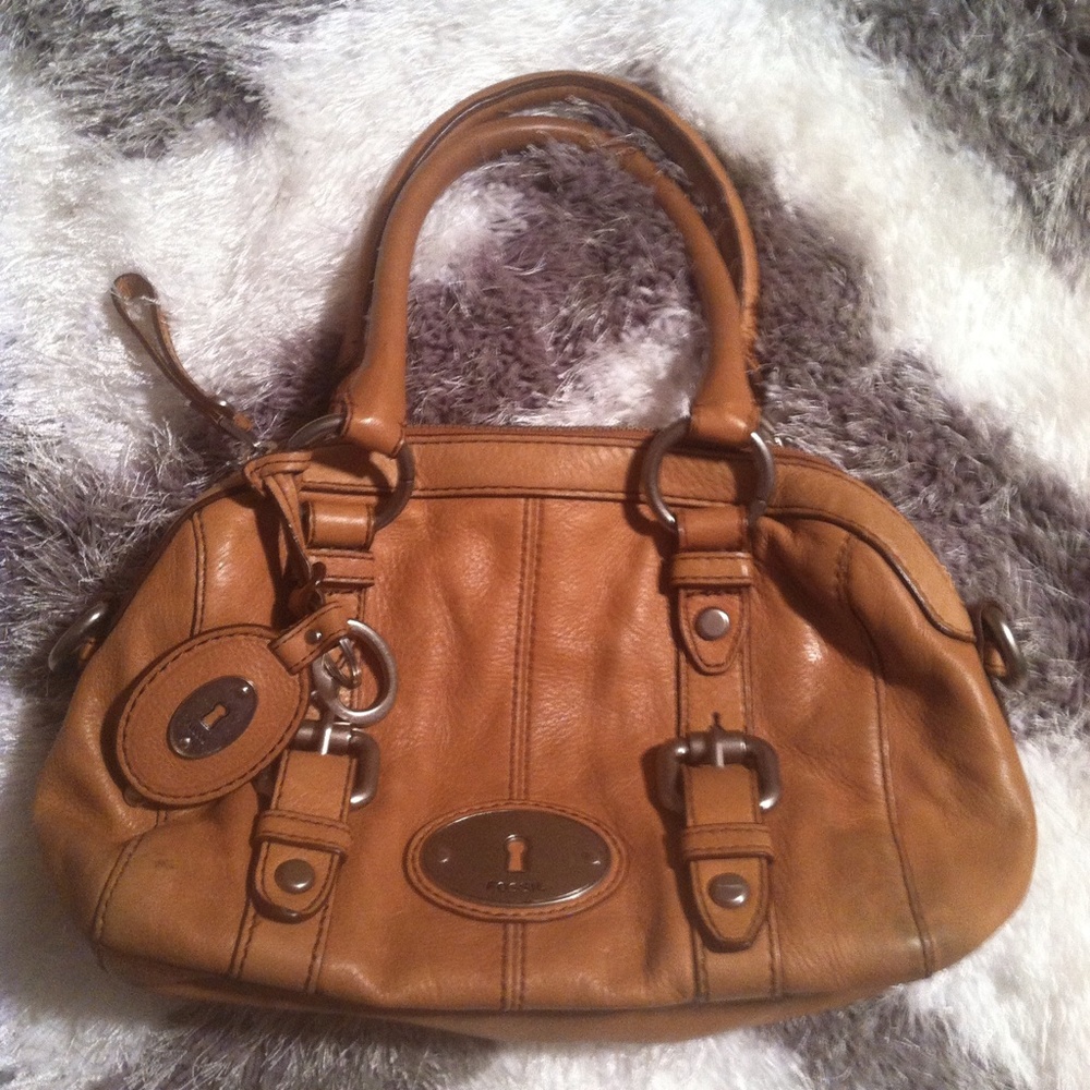 Fossil genuine leather handbag