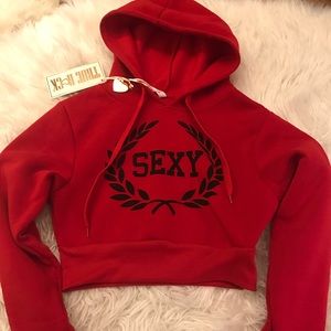 Crop hoodie NWT