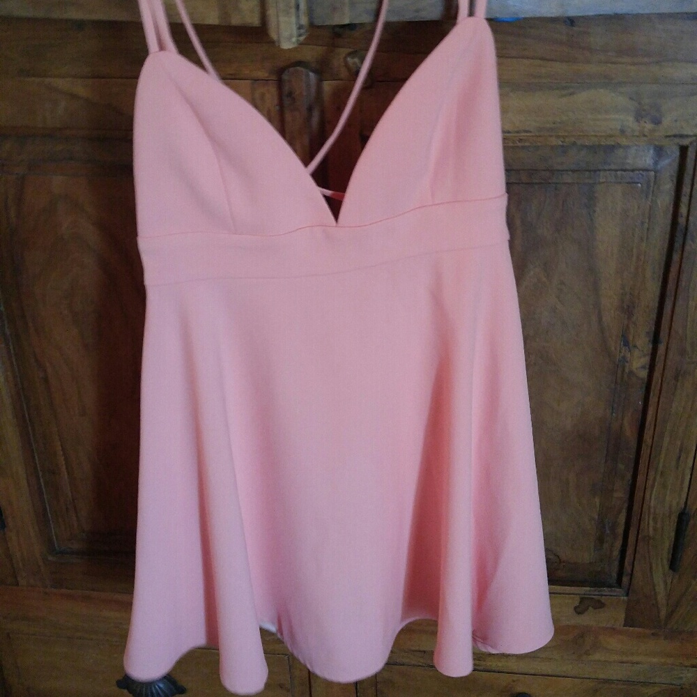 NBD peach dress small....never worn