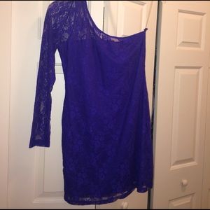 Lace One Shoulder Dress