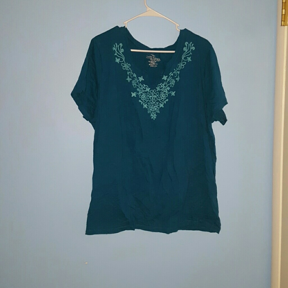 Teal short sleeve tee