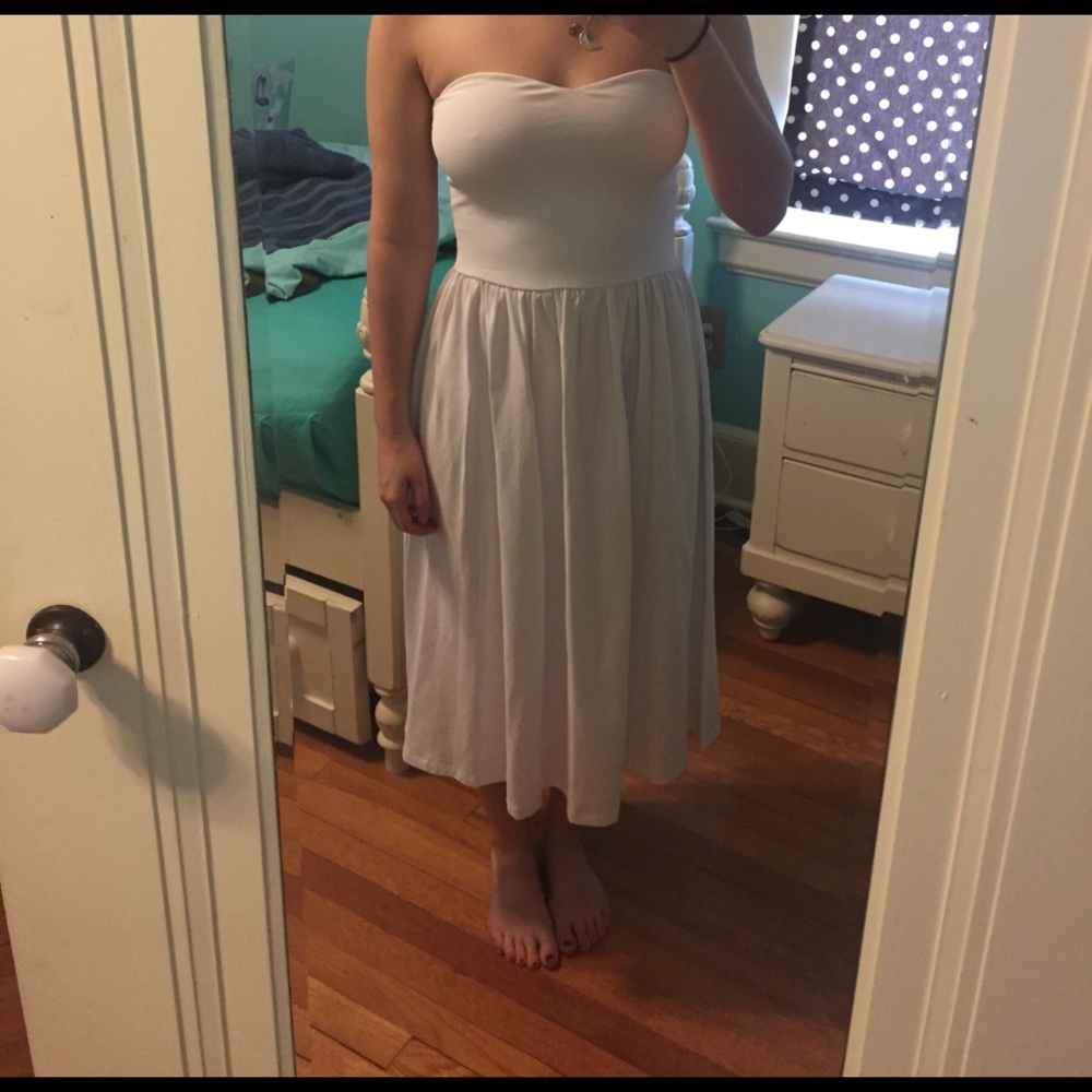 Strapless Tea Length dress
