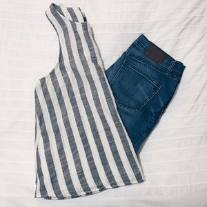 Striped Linen Tank Top