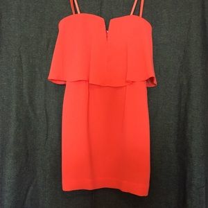 BCBG maxazria flouncy mini dress