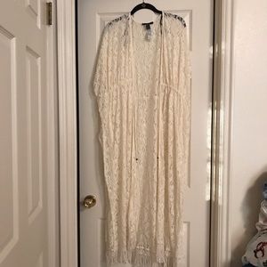 Forever 21 boho lace kimono