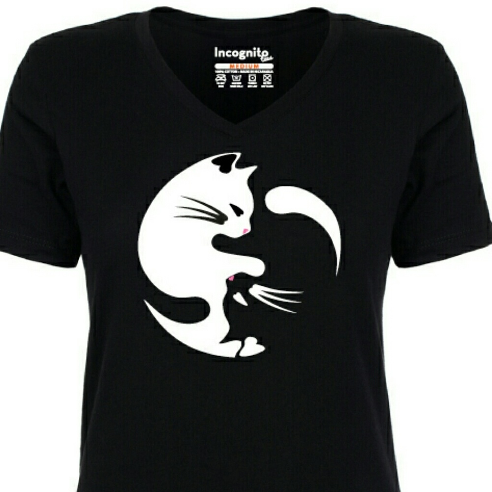 Kitty Cat Yin Yang Excl Design by Incognito Tees