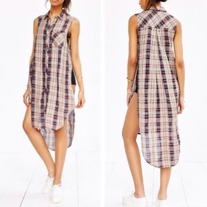 Like New UO BDG Paloma Maxi Button-Down Tank Top