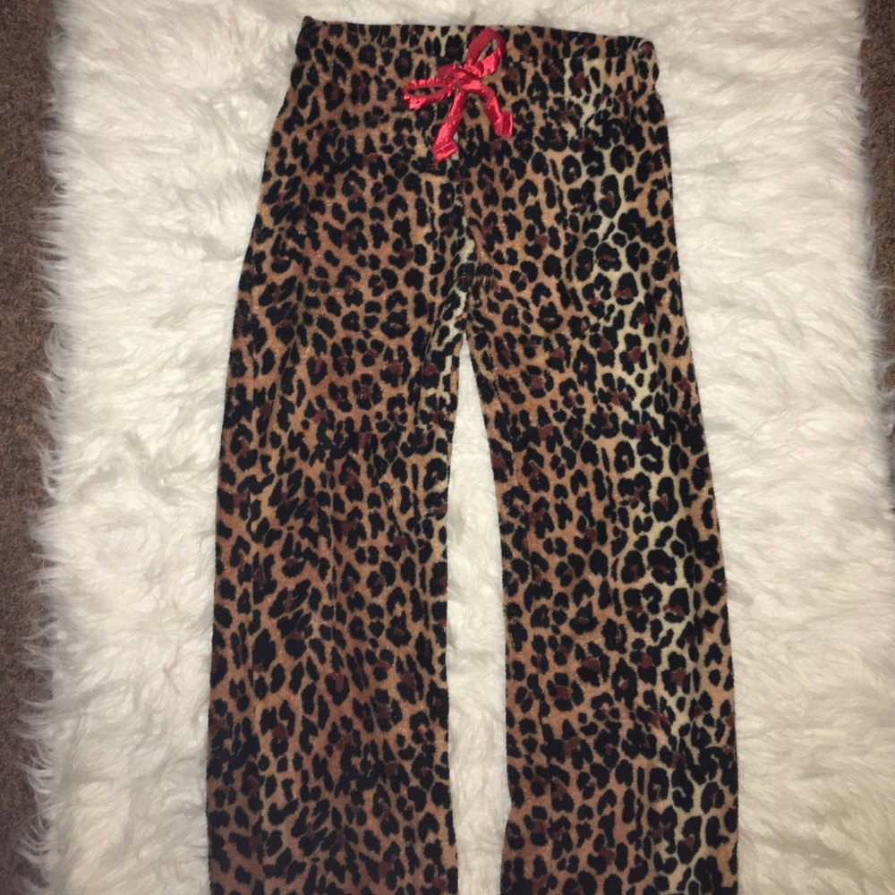 Cheetah print pajama pants