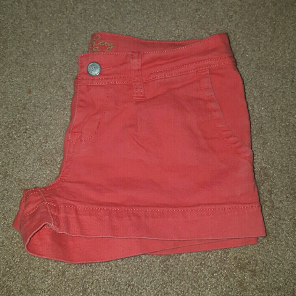 Salmon colored shorts
