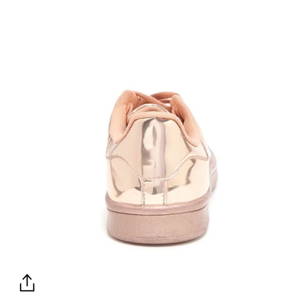 NIB forever 21 metallic rose gold sneakers-7 - Picture 4 of 5