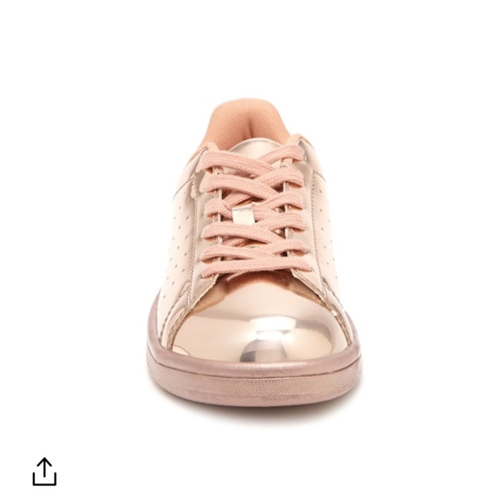 NIB forever 21 metallic rose gold sneakers-7 - Picture 5 of 5