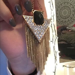 Long triangle necklace