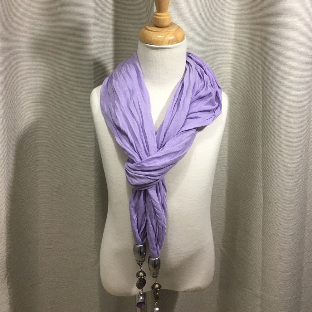 Lavender Jewelry Scarf