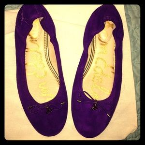 Purple Suede Felicia Flats by Sam Edelman
