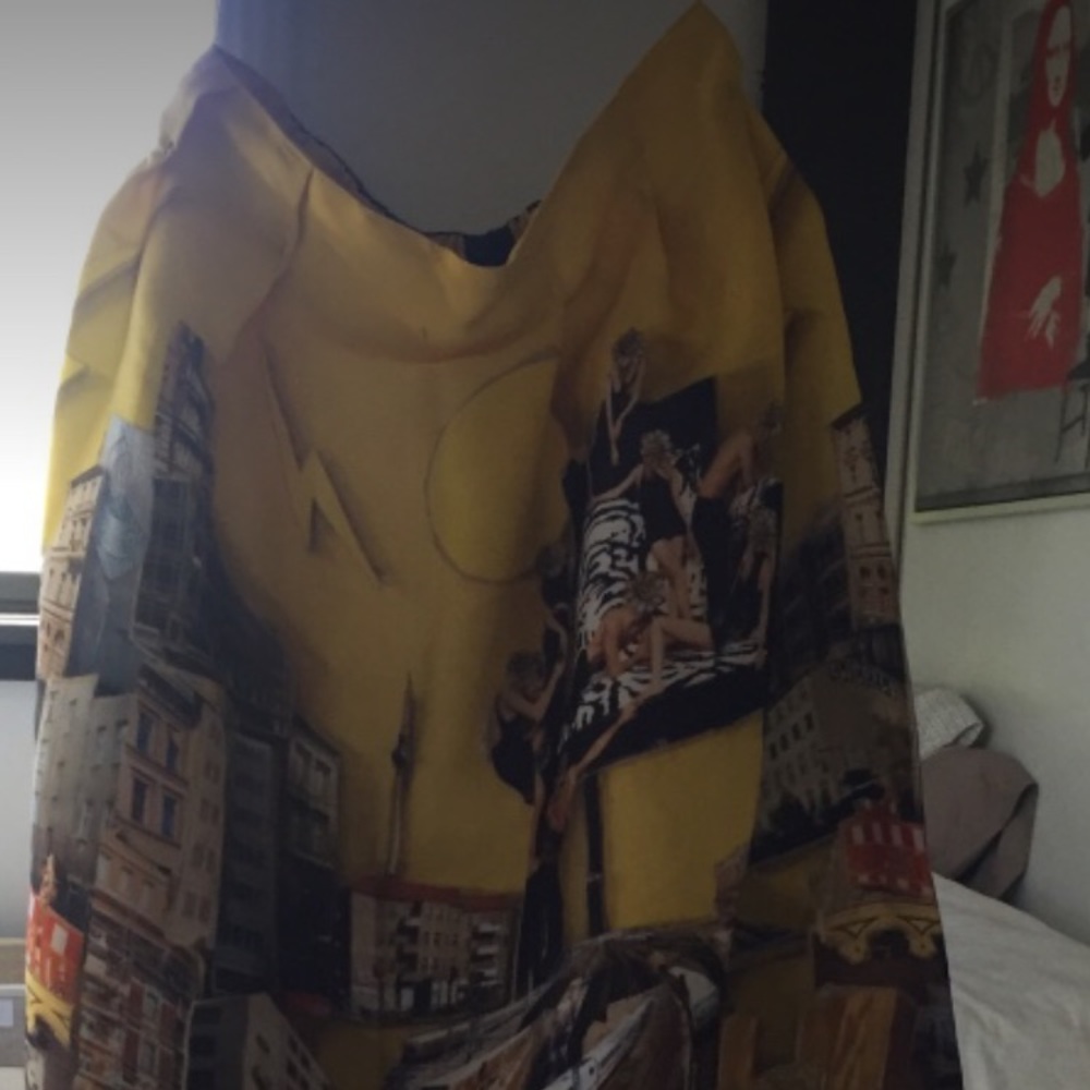 Art inspired puff skirt